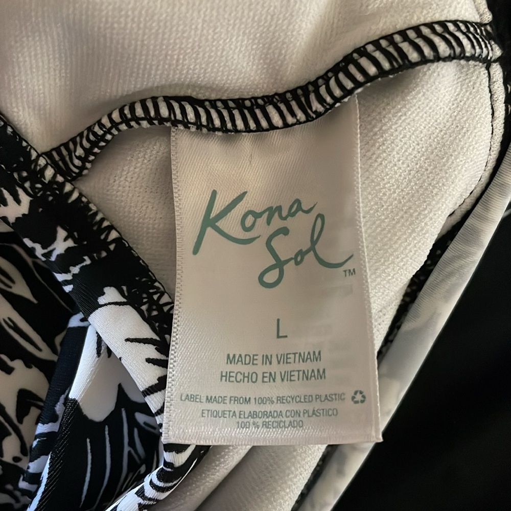 Kona Sol Tankini Top Floral Print Large - Picture 6 of 7
